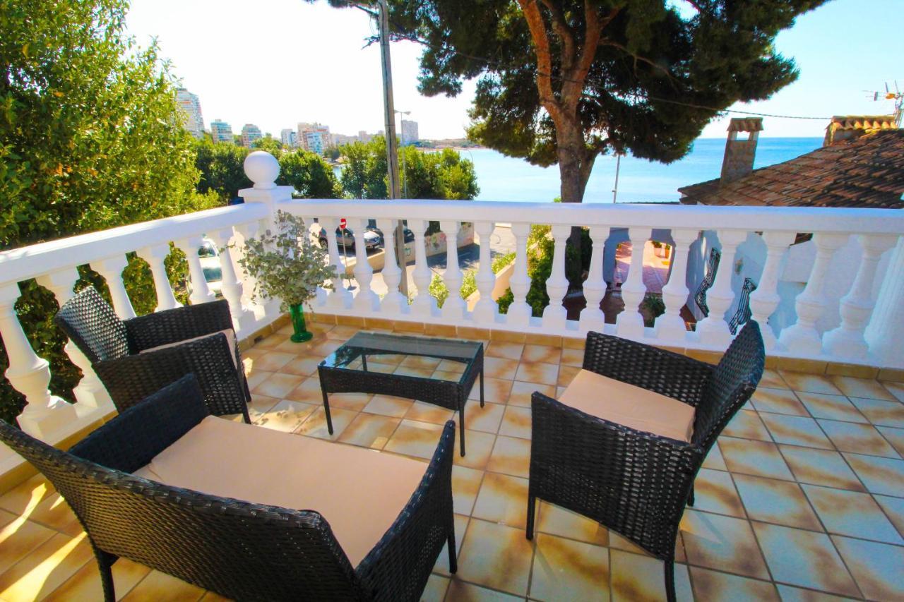 Great Villa, Sea Views, 20 Secs Walk To The Beach, Bbq, 9 People, 5 Mins Car From Alicante City Center, Sailing Club 3 Mins Walk Exterior foto